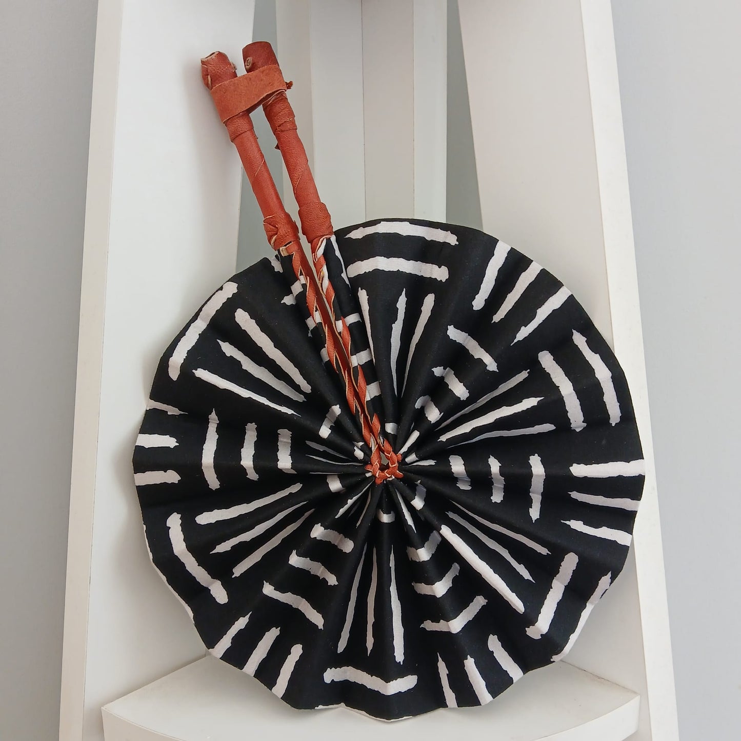 African Print Folding Hand Fan/ Small