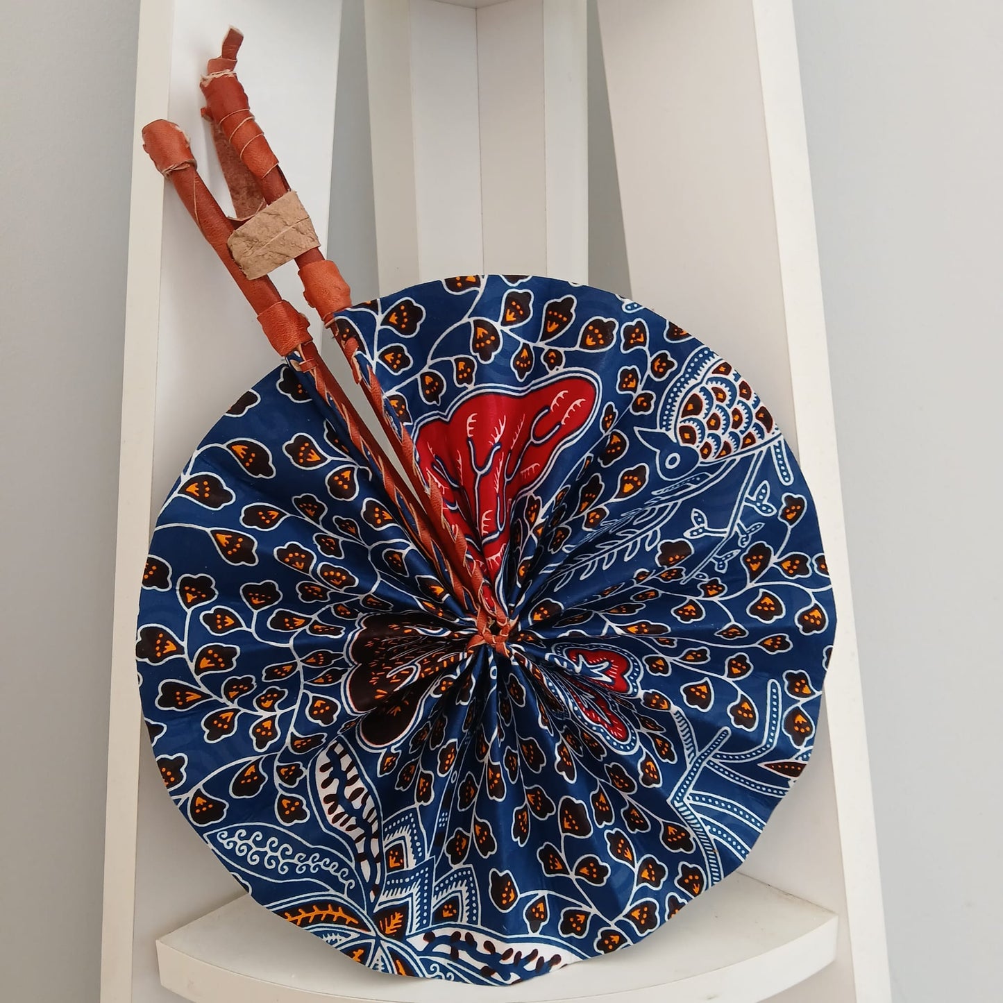 African Print Folding Hand Fan/ Small