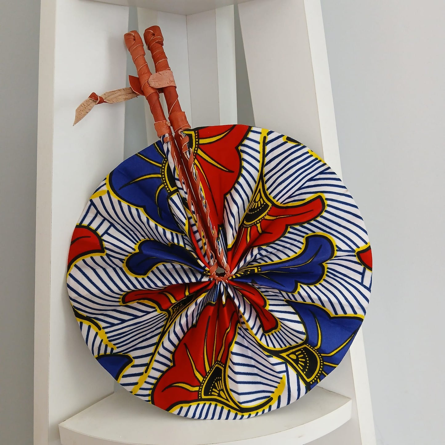 African Print Folding Hand Fan/ Small