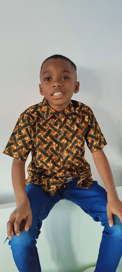 Boys African Print Shirt / 3-4 year old (Copy)