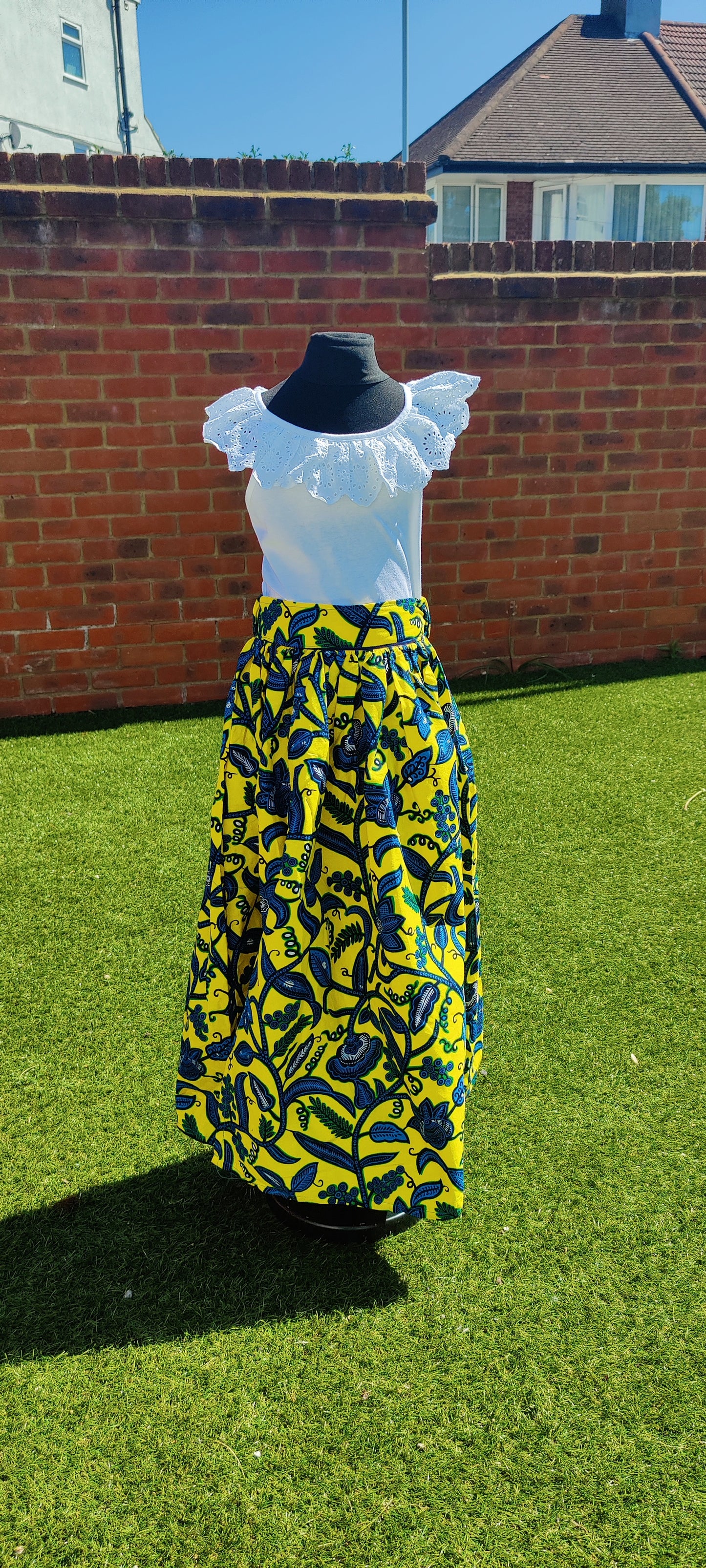 Little Girls African Print Skirt | Ankara Toddler Skirt | African Clothing for Girls | Kids Ankara Skirt | Birthday Outfit | Ages 3–4 Years