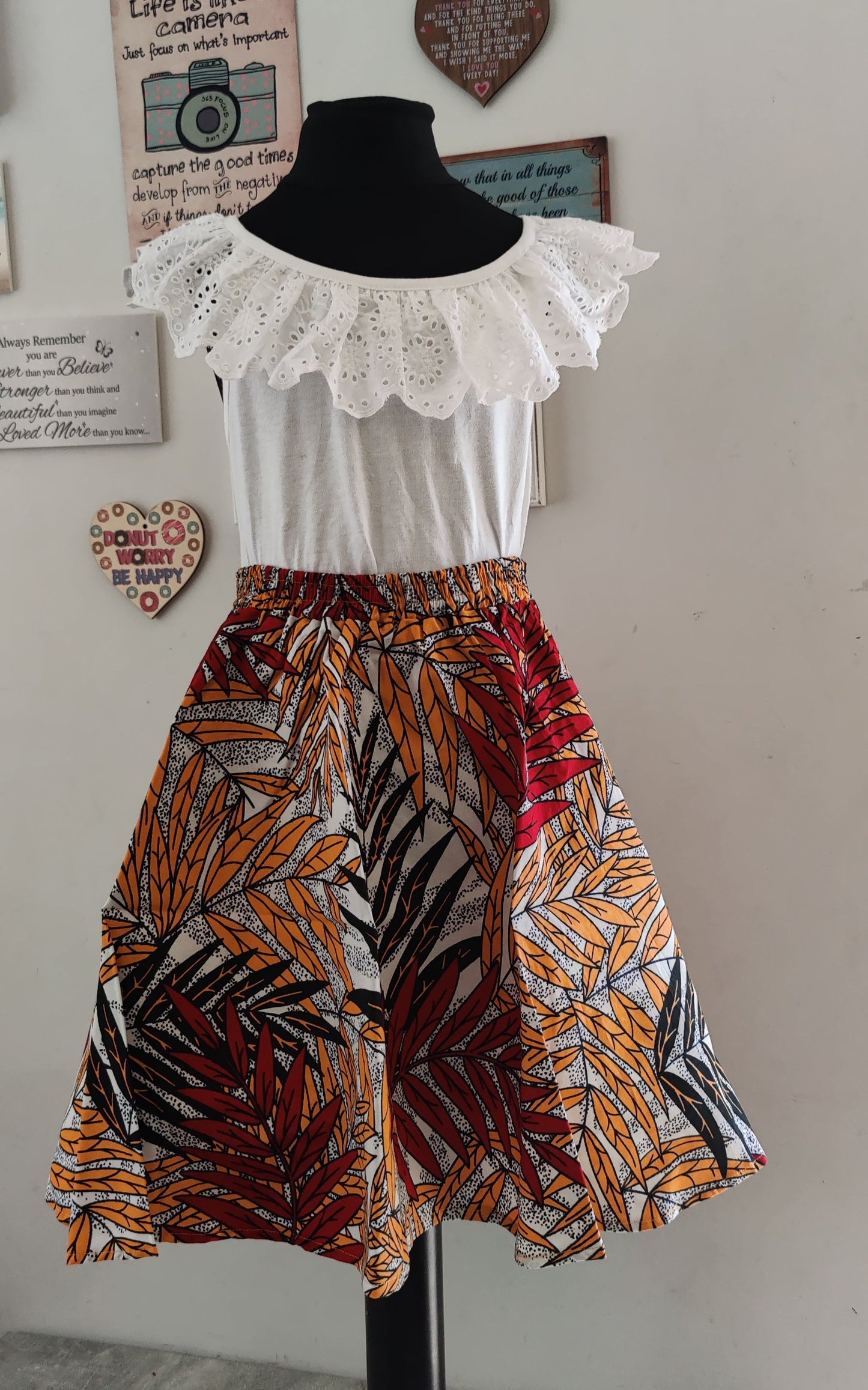 Little Girls African Print Skirt /Toddler Skirt/ Ankara Girls Skirt/ Kingston