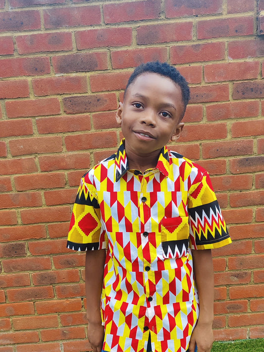 Boys African Print Shirt / 3-4 year old (Copy)
