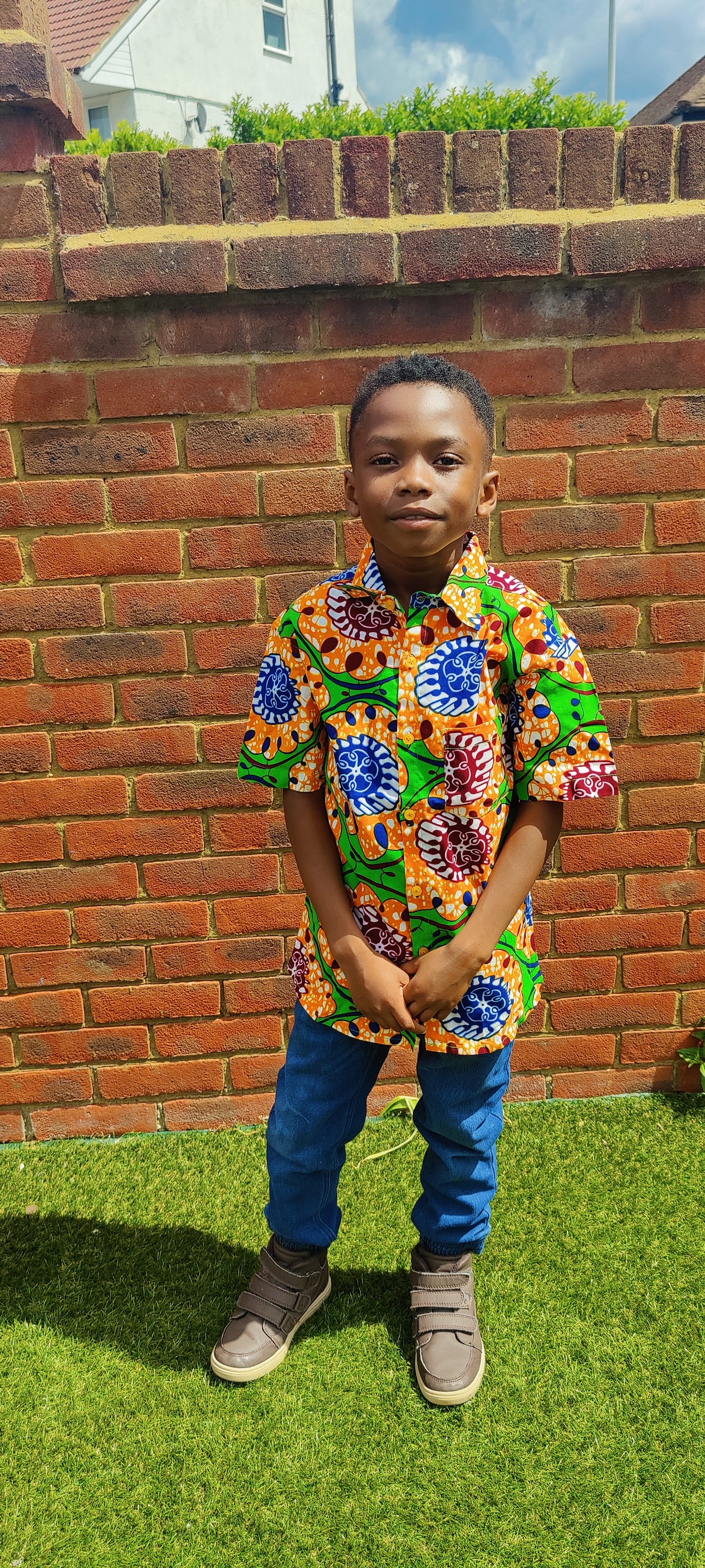 Boys African Print Shirt / 3-4 year old (Copy)