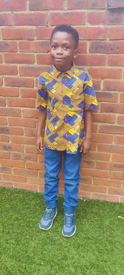 Boys African Print Shirt / 3-4 year old (Copy)