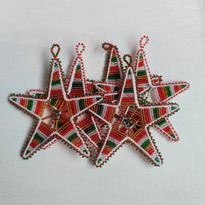 Beaded Christmas Ornaments/ African Christmas Tree Baubles