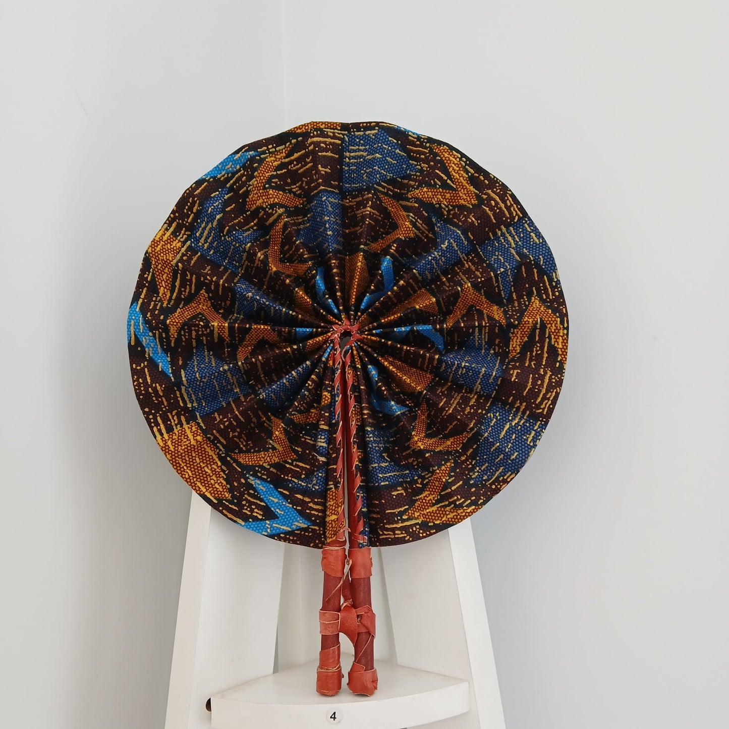 African Print Folding Hand Fan/ Medium