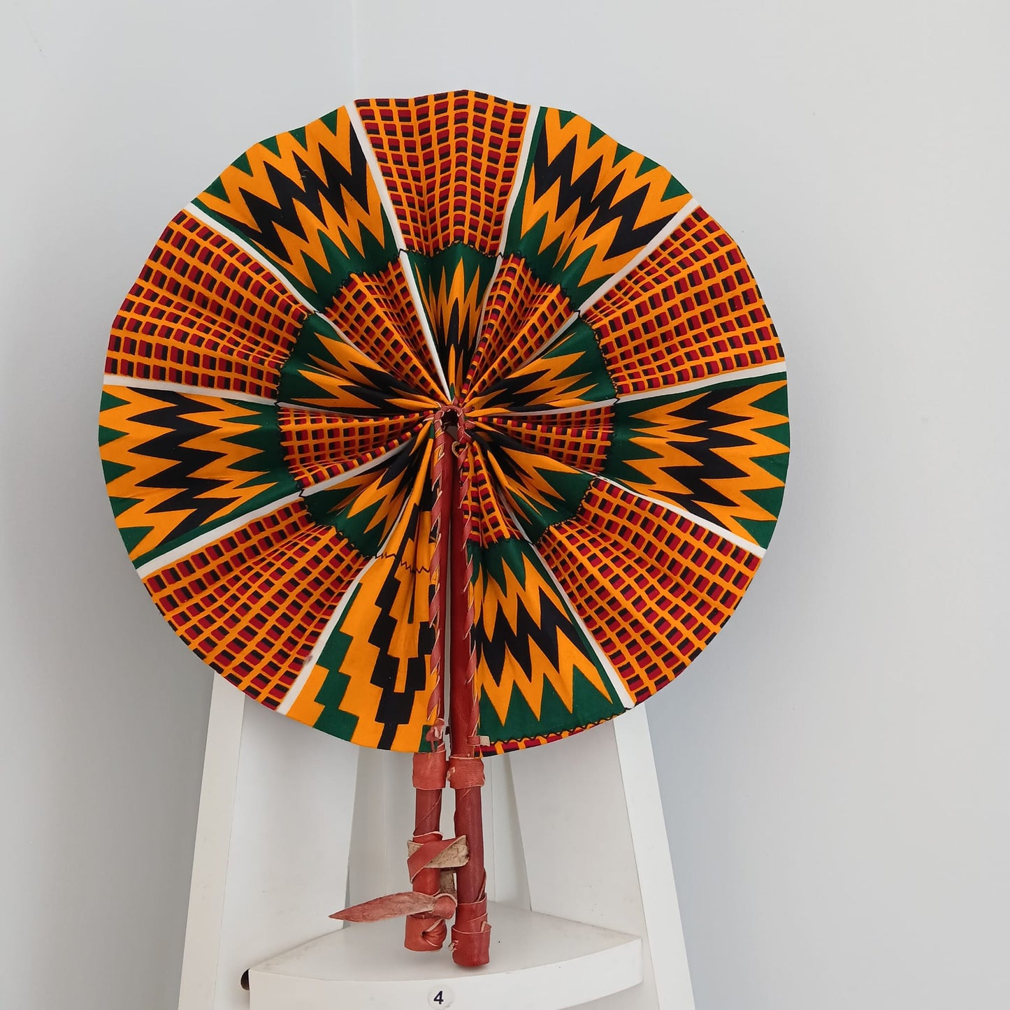 African Print Folding Hand Fan/ Medium