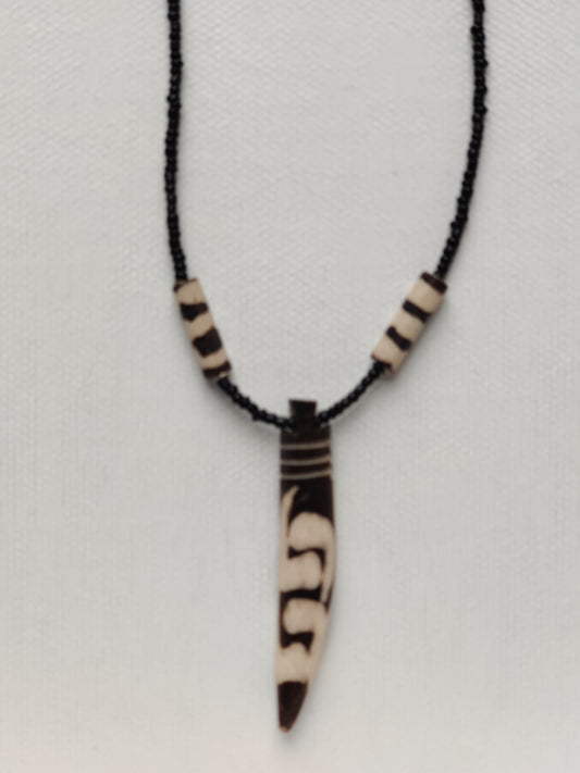 Africa Handmade Bone Pendants Necklace//Unisex