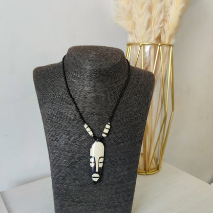 Africa Handmade Bone Pendants Necklace//Unisex