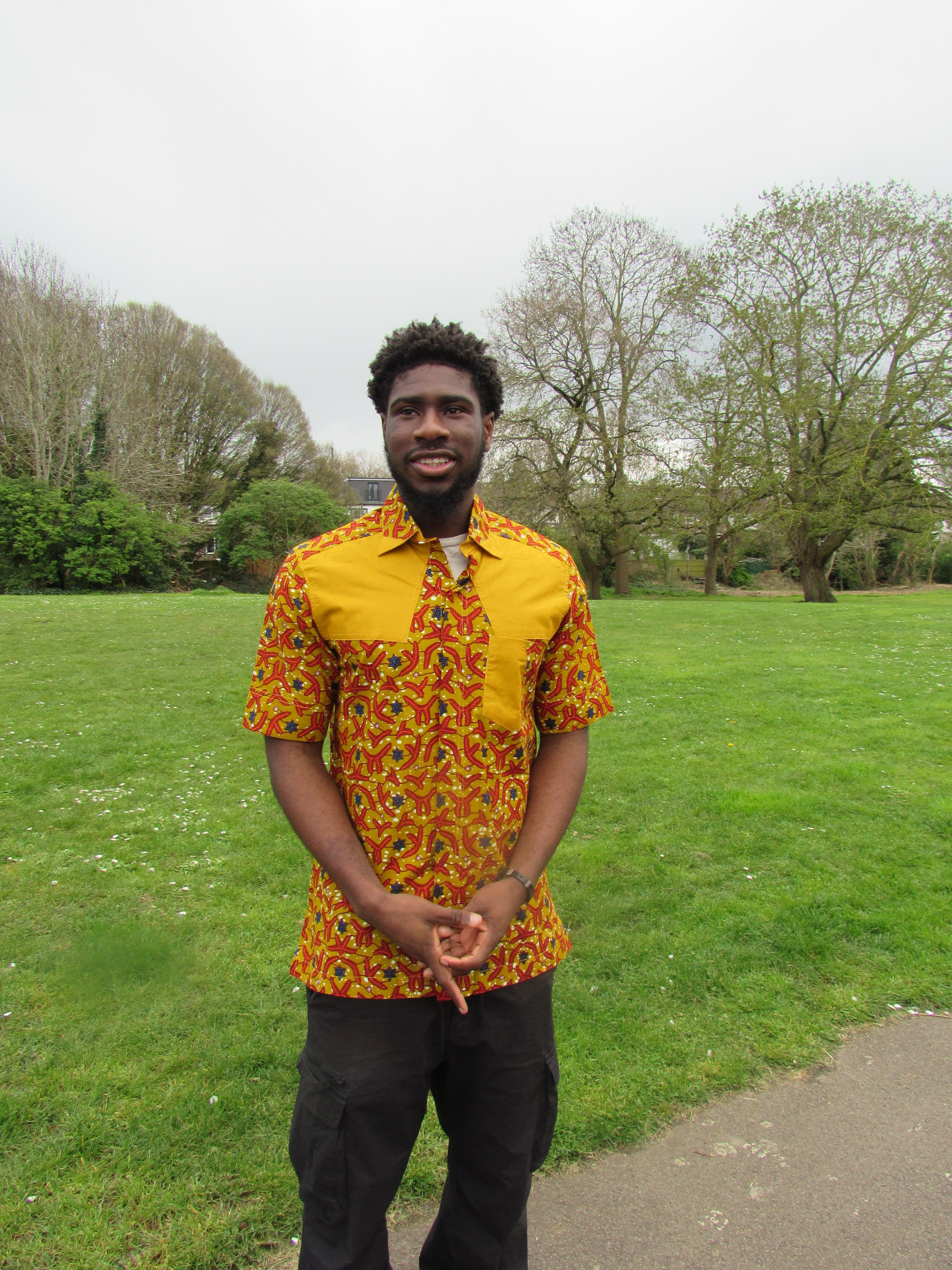 Deals Men's African Print Top