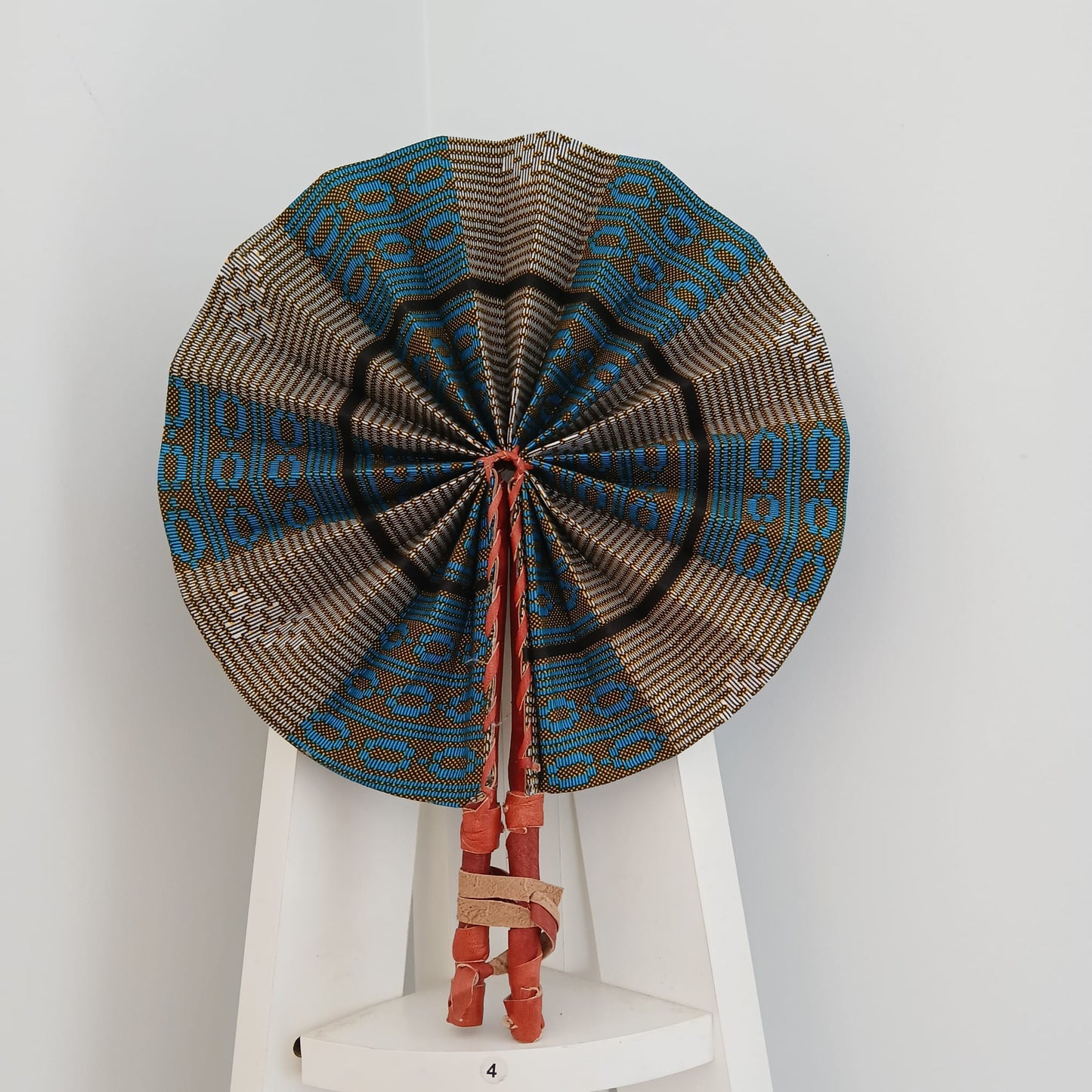 African Print Folding Hand Fan/ Medium