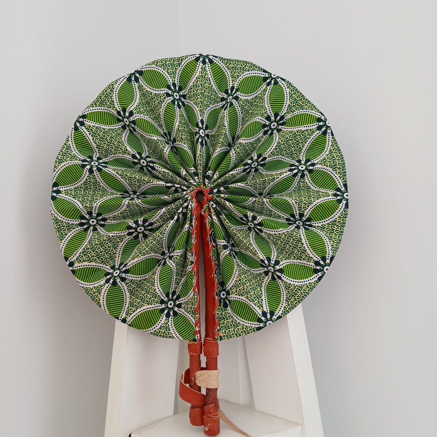 African Print Folding Hand Fan/ Medium