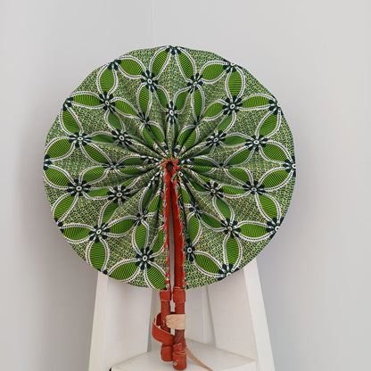 African Print Folding Hand Fan/ Medium