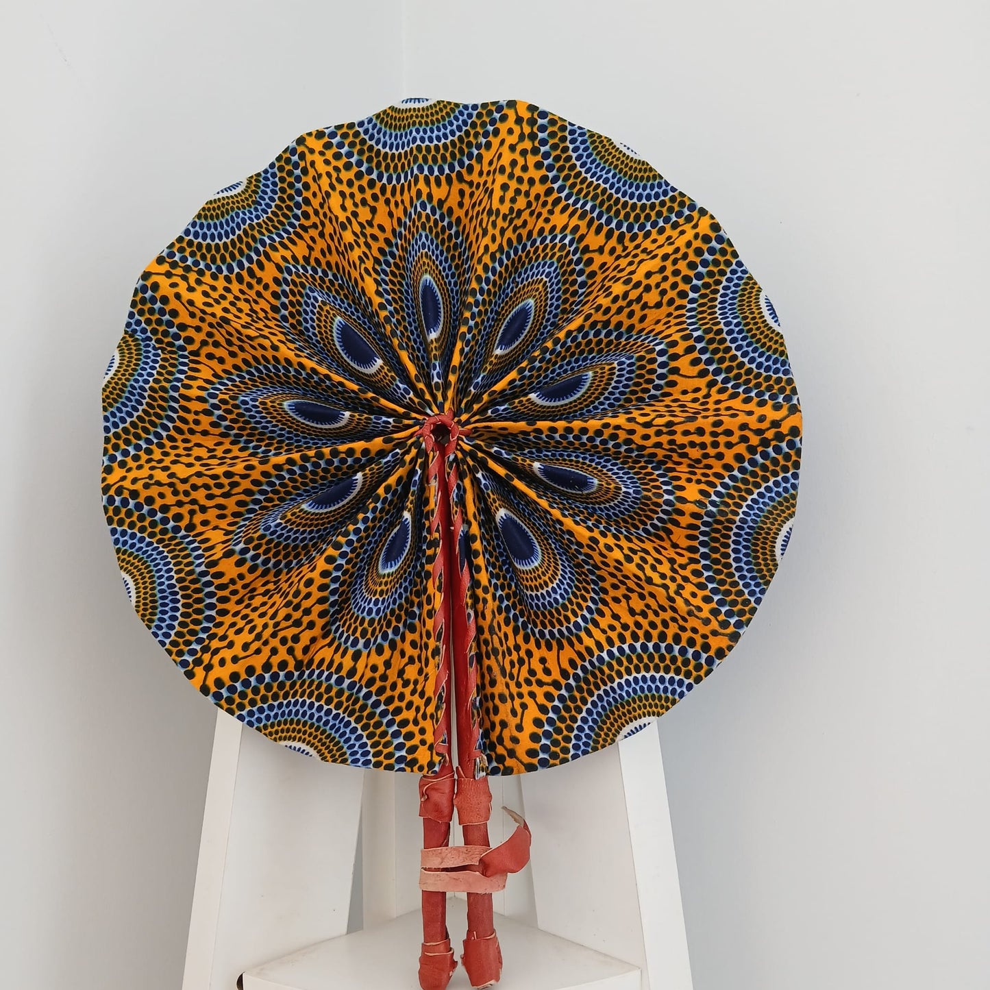 African Print Folding Hand Fan/ Medium