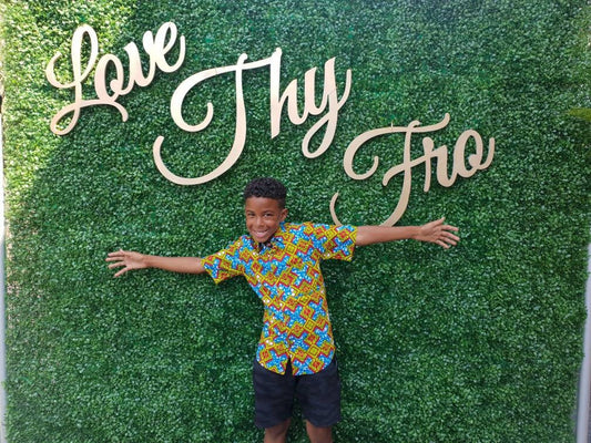 Little Boys Shirt, Ankara Print, Handmade,  African Print Clothes, Short Sleeve Shirt, Party Shirt, Toddler Shirt, Green Cubes