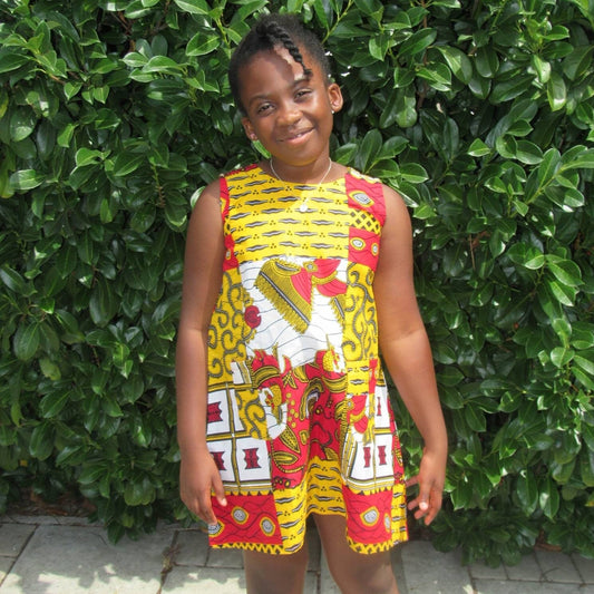 Cultural Day African Dress Toddler Dress, Kuay