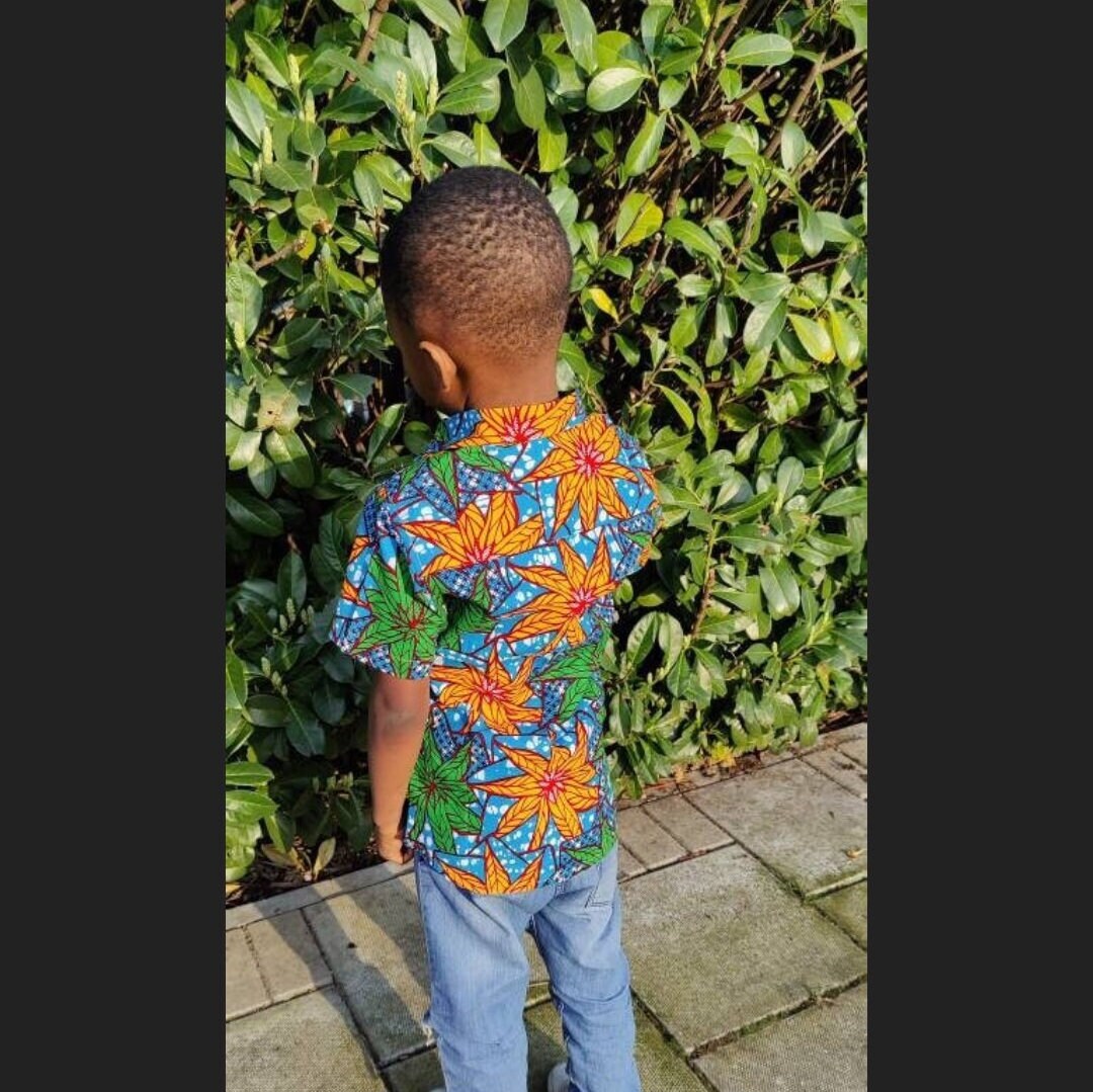 Boys African Print Shirt / Lagos