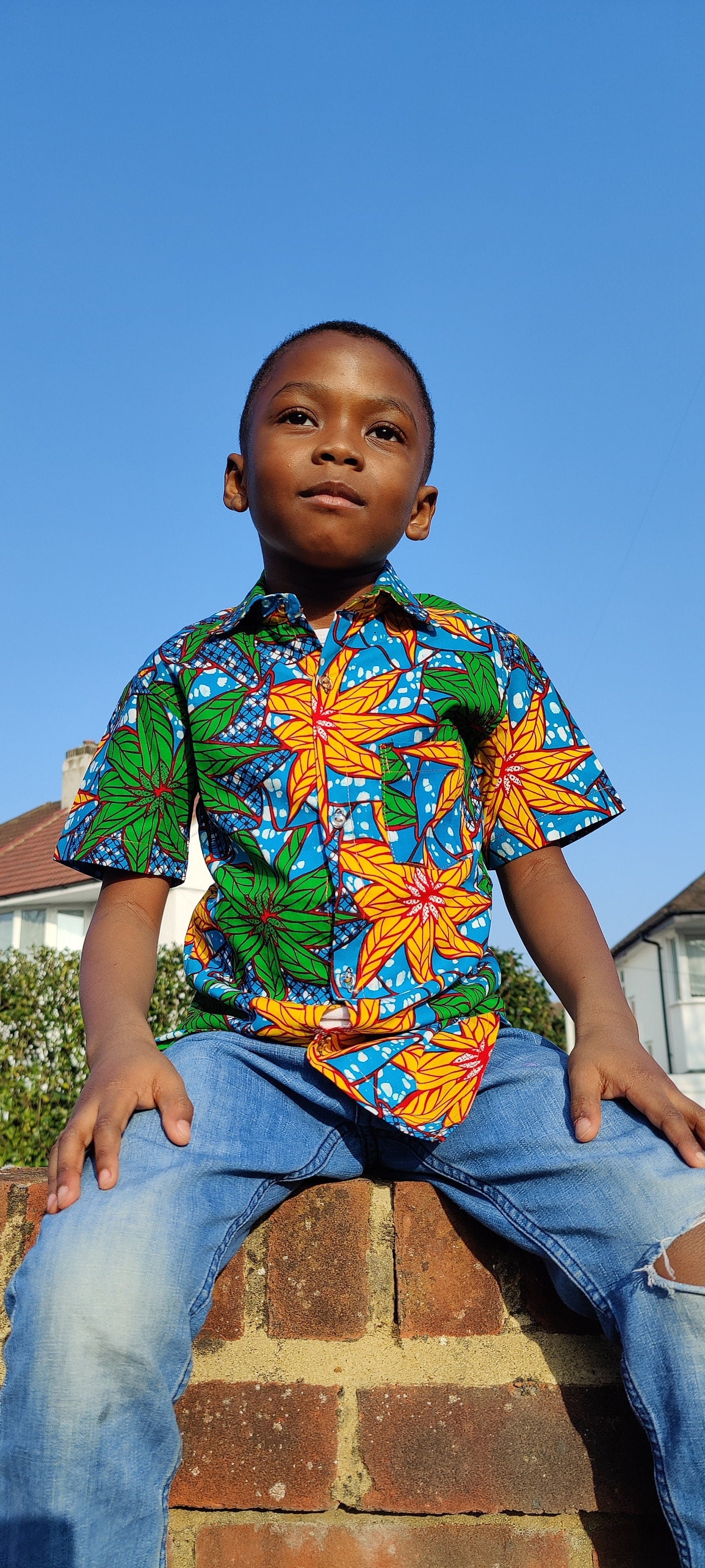 Boys African Print Shirt / Lagos